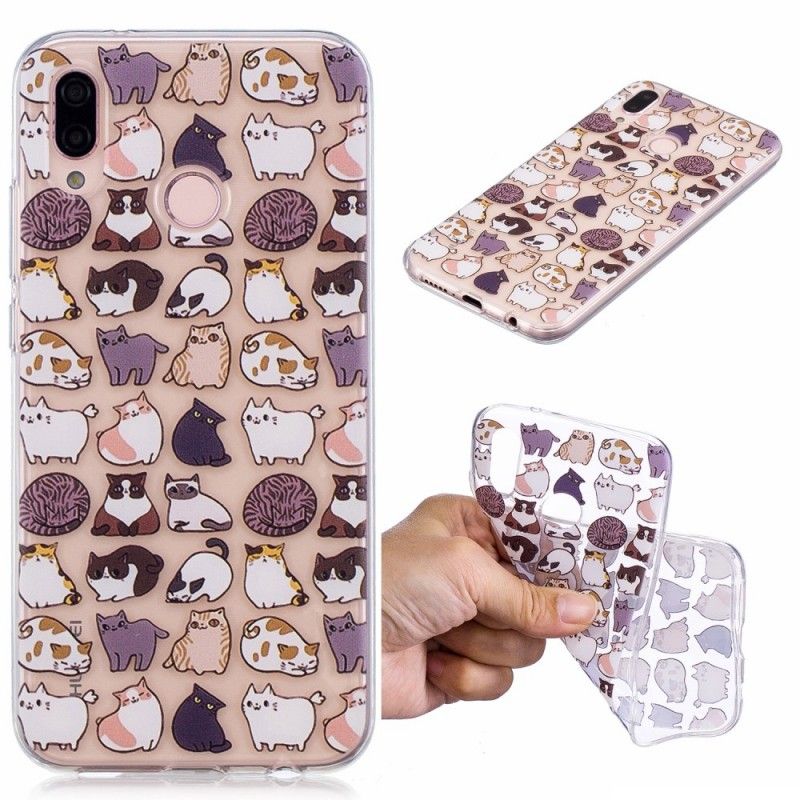 Cover Huawei P20 Lite Gennemsigtige Flere Katte