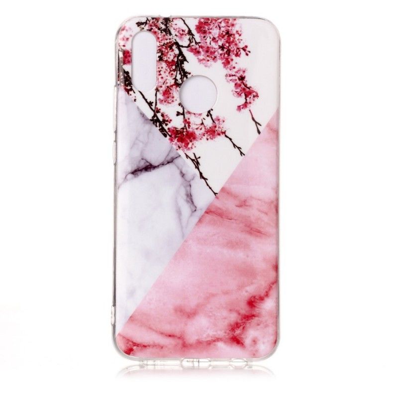 Cover Huawei P20 Lite Marmoreret Blomme