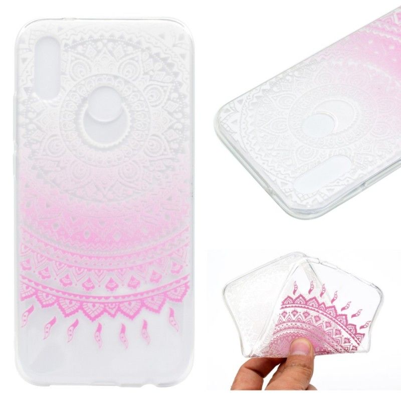 Cover Huawei P20 Lite Rose Gennemsigtig Farverig Mandala