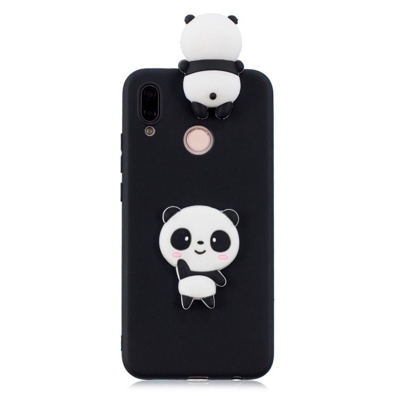 Cover Huawei P20 Lite Sort Mobilcover 3D Min Panda