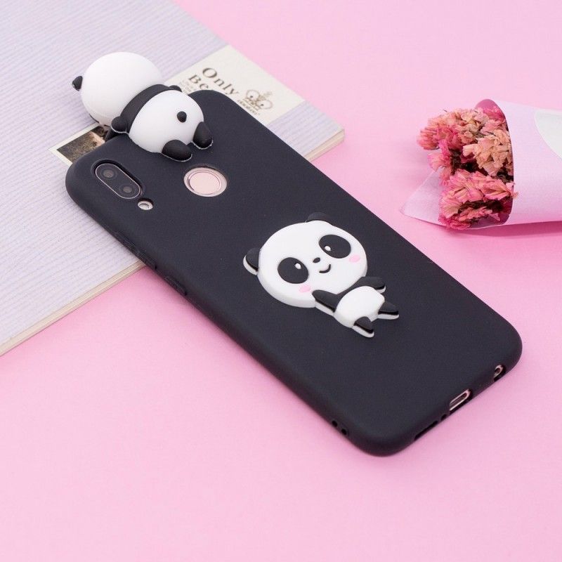 Cover Huawei P20 Lite Sort Mobilcover 3D Min Panda