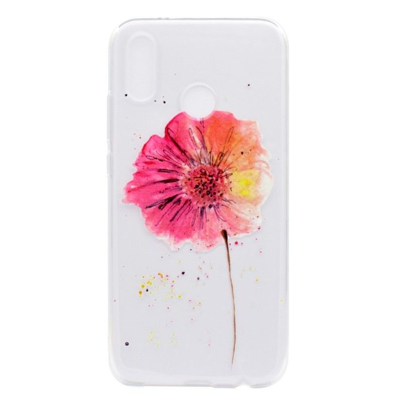 Cover Huawei P20 Lite Transparent Vandfarvevalmue