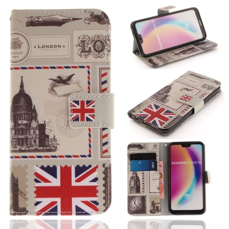 Flip Cover Huawei P20 Lite London Tur