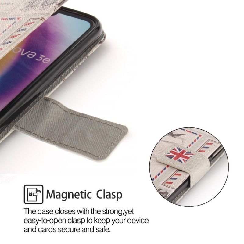 Flip Cover Huawei P20 Lite London Tur