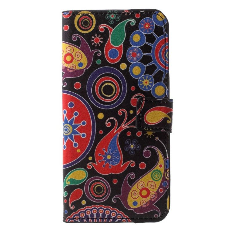 Flip Cover Læder Huawei P20 Lite Galakse Design