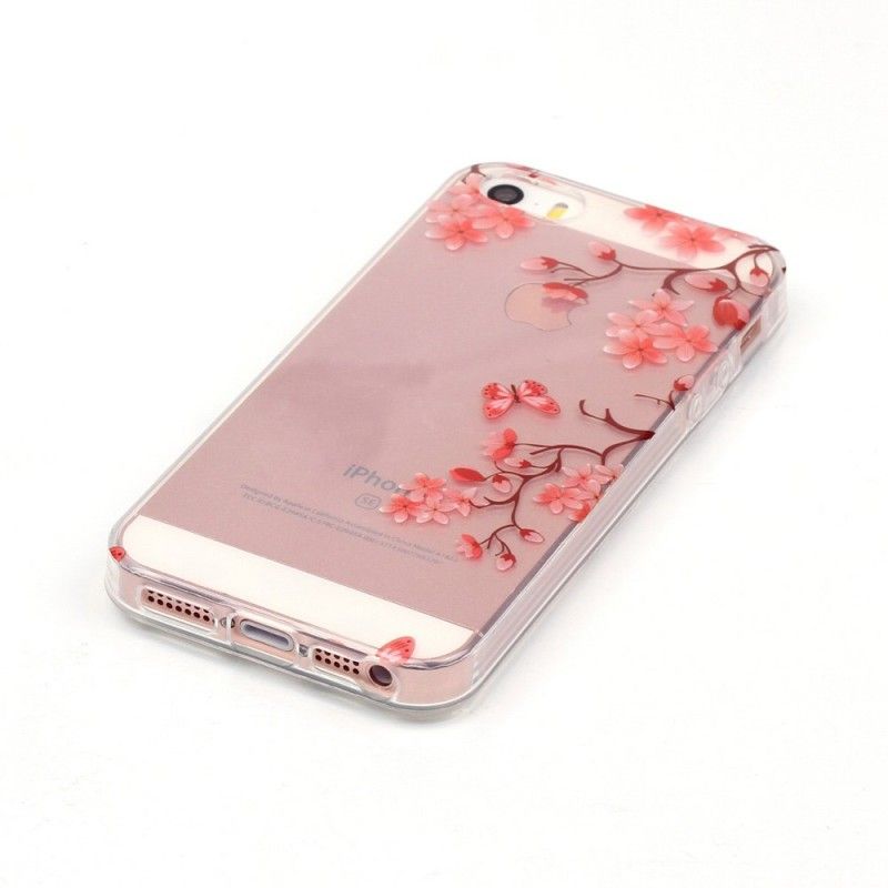 Cover iPhone 5 / 5S / SE Gennemsigtigt Blomstrende Træ Original