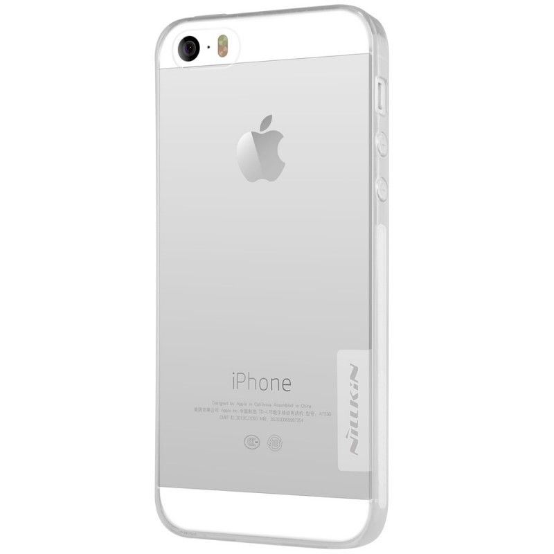 Cover iPhone 5 / 5S / SE Hvid Gennemsigtig Nillkin