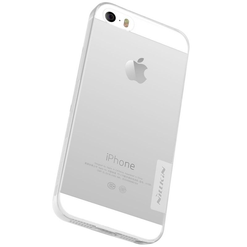 Cover iPhone 5 / 5S / SE Hvid Gennemsigtig Nillkin