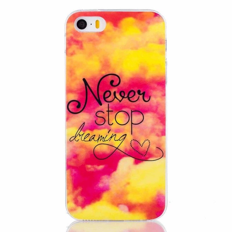 Cover iPhone 5 / 5S / SE Stop Aldrig Med At Drømme Original