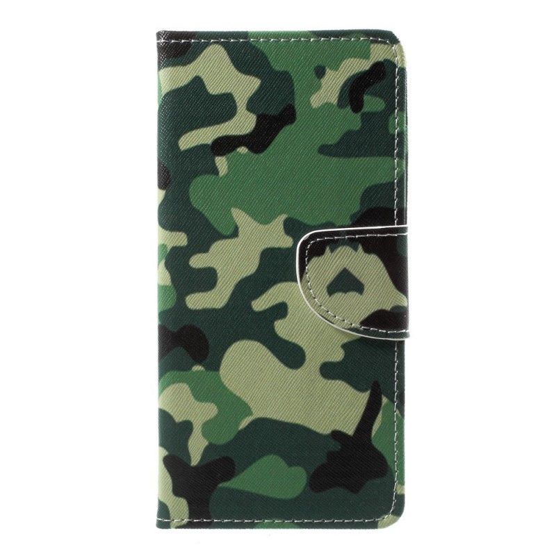 Flip Cover Læder Sony Xperia L1 Militær Camouflage Original