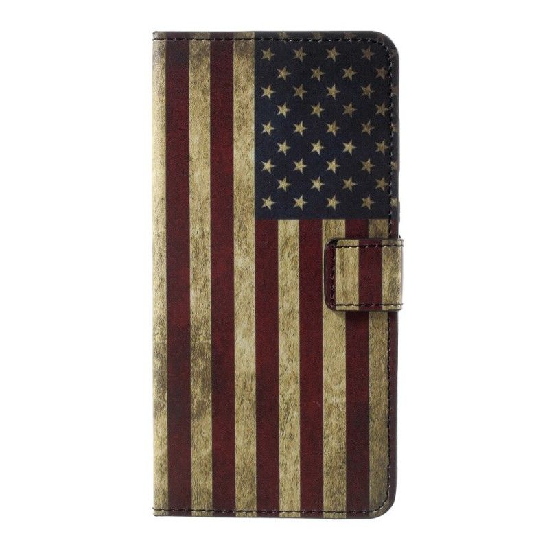 Flip Cover Læder Sony Xperia L1 Usa Flag