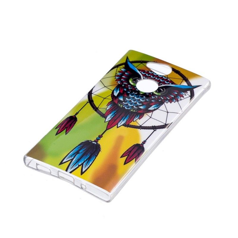 Cover for Sony Xperia XA2 Fluorescerende Ugle Drømmefanger