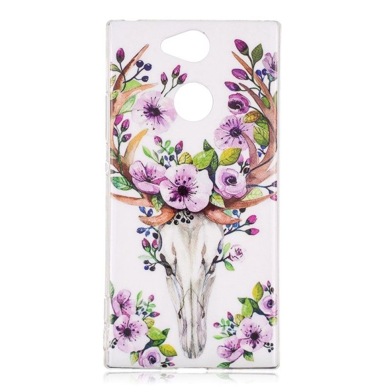 Cover Sony Xperia XA2 Fluorescerende Blomstret Elg