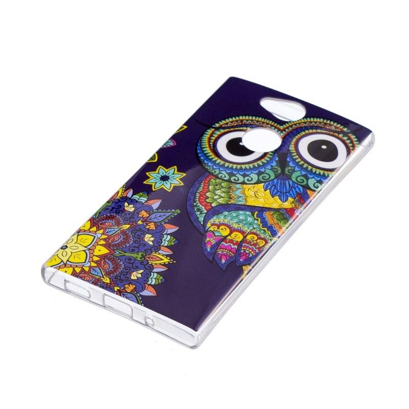 Cover Sony Xperia XA2 Fluorescerende Mandala Ugle