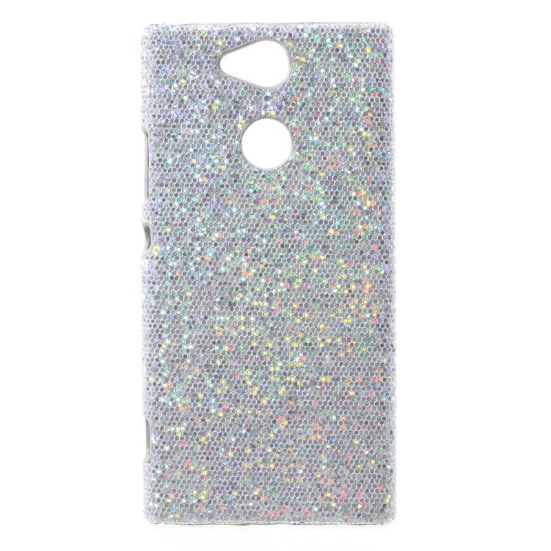 Cover Sony Xperia XA2 Sort Mobilcover Pailletter