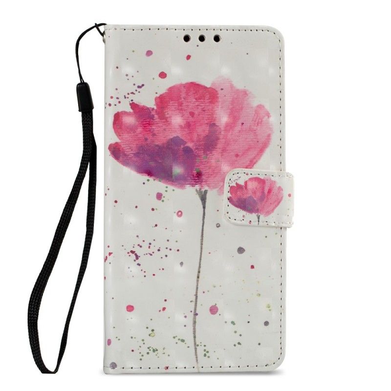 Flip Cover Sony Xperia XA2 Mobilcover 3D Akvarelvalmue