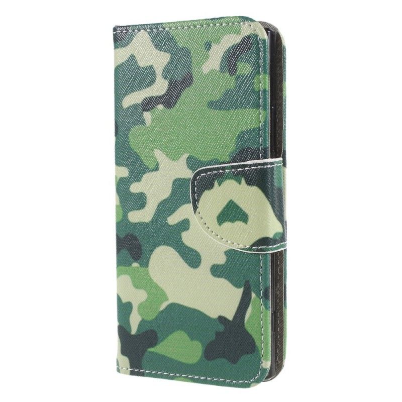 Flip Cover Sony Xperia XA2 Mobilcover Militær Camouflage