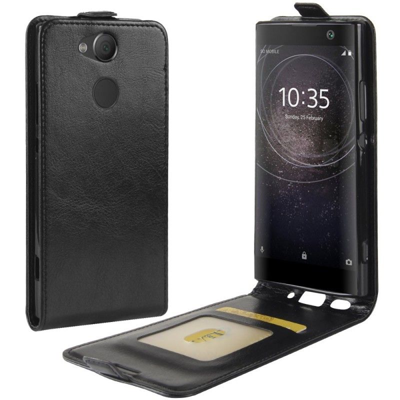 Flip Cover Sony Xperia XA2 Sort Sammenfoldelig