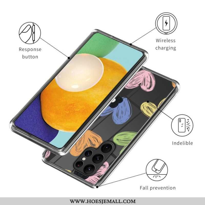 Cover Samsung Galaxy S24 Ultra 5g Farverige Hjerter