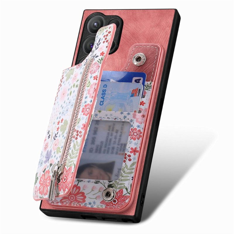 Cover Samsung Galaxy S24 Ultra 5g Integreret Blomsterpung