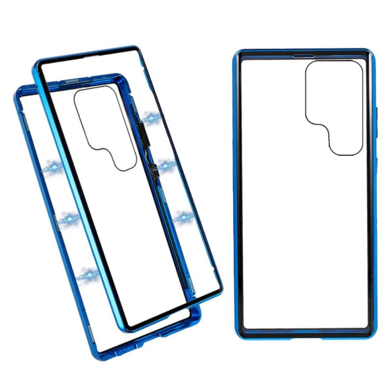 Cover Samsung Galaxy S24 Ultra 5g Magnetisk Hærdet Glas Og Dobbelt Beskyttelse