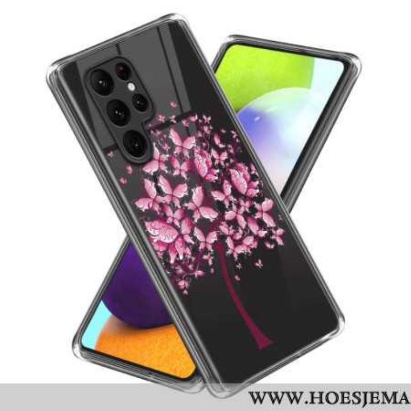 Cover Til Samsung Galaxy S24 Ultra 5g Lyserøde Blomster