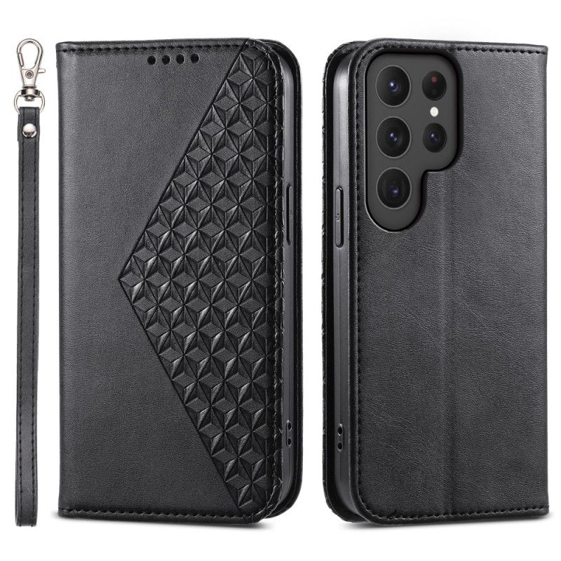 Flip Cover Samsung Galaxy S24 Ultra 5g 3d-design Med Snor