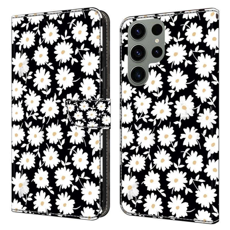 Flip Cover Samsung Galaxy S24 Ultra 5g Blomstermønster