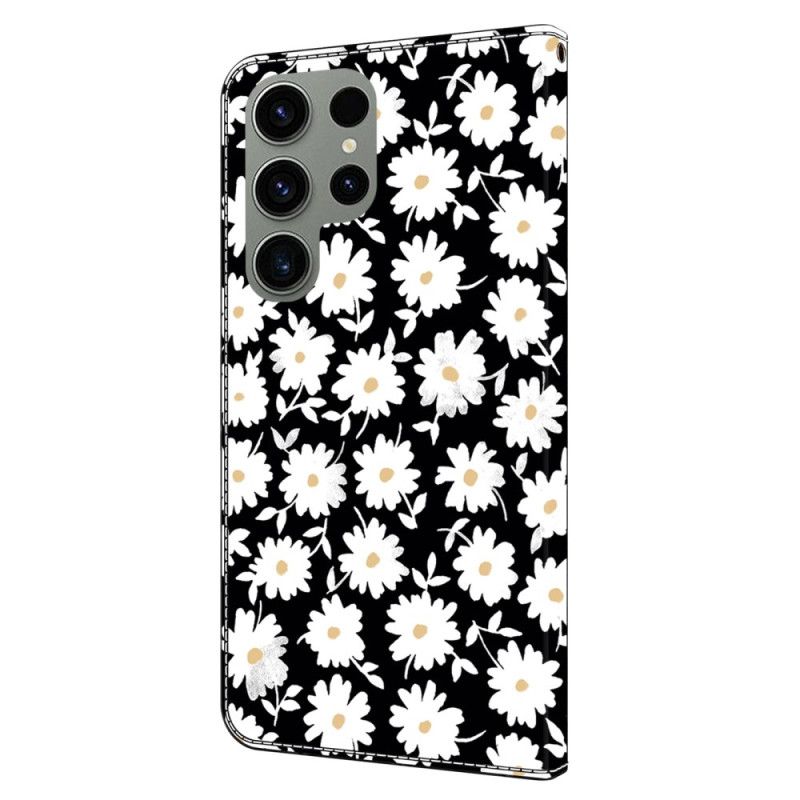 Flip Cover Samsung Galaxy S24 Ultra 5g Blomstermønster