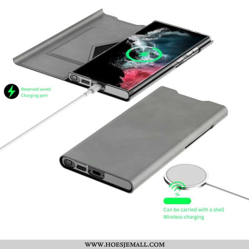 Flip Cover Samsung Galaxy S24 Ultra 5g Klassisk Finesse