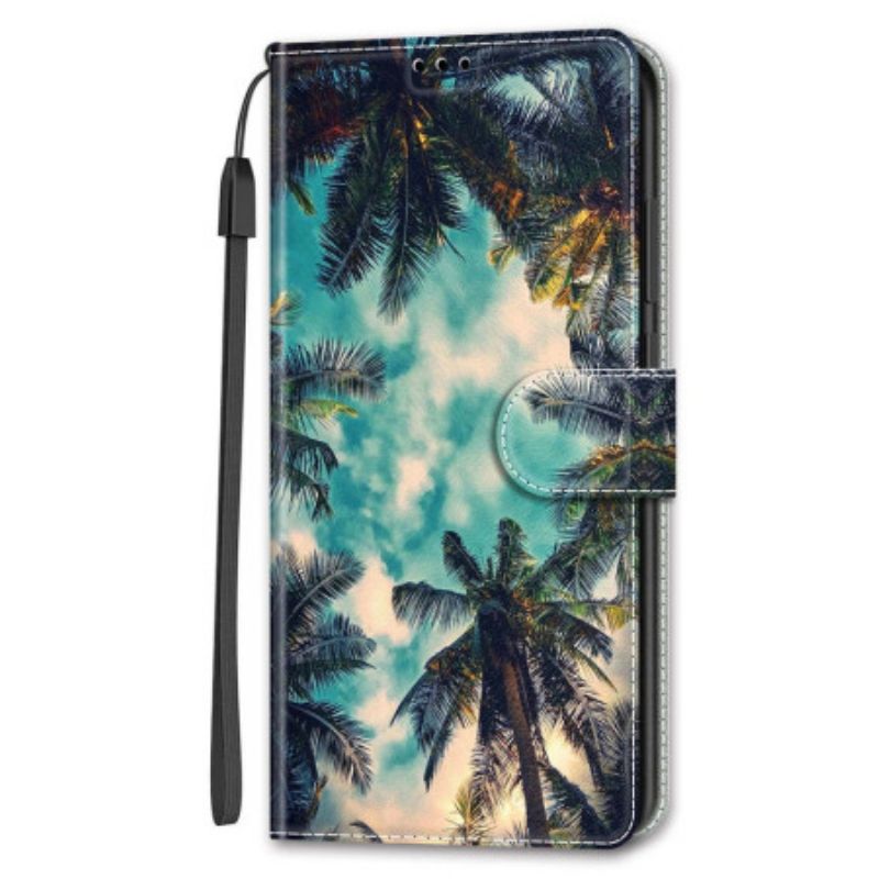 Flip Cover Samsung Galaxy S24 Ultra 5g Strap Palms