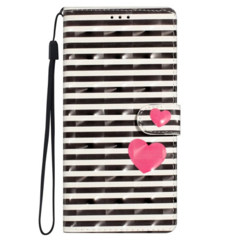 Flip Cover Samsung Galaxy S24 Ultra 5g Striber Og Hjerte