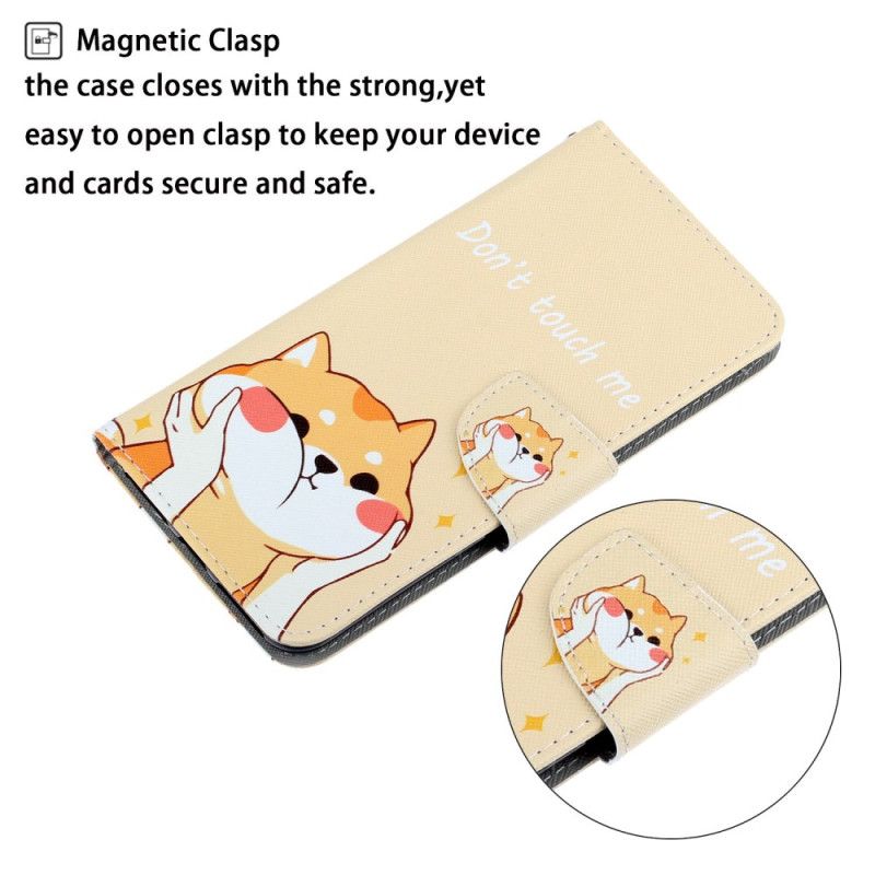 Flip Cover Til Samsung Galaxy S24 Ultra 5g Akita Hund Med Rem