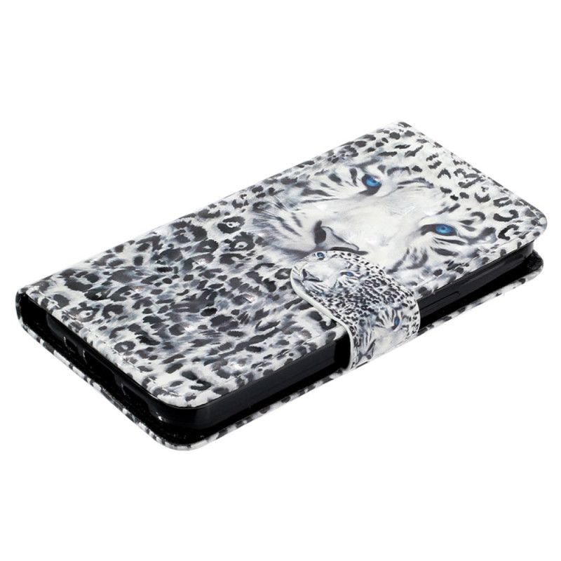 Læder Cover Samsung Galaxy S24 Ultra 5g Telefon Etui Leopardrem