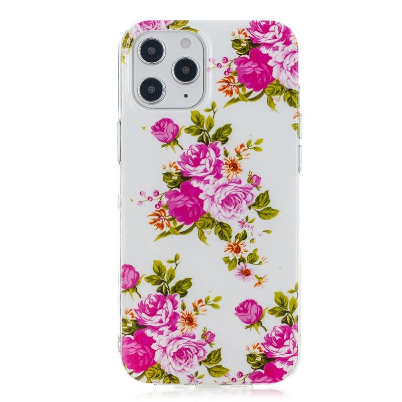 Cover for iPhone 12 Pro Max Fluorescerende Frihedsblomster