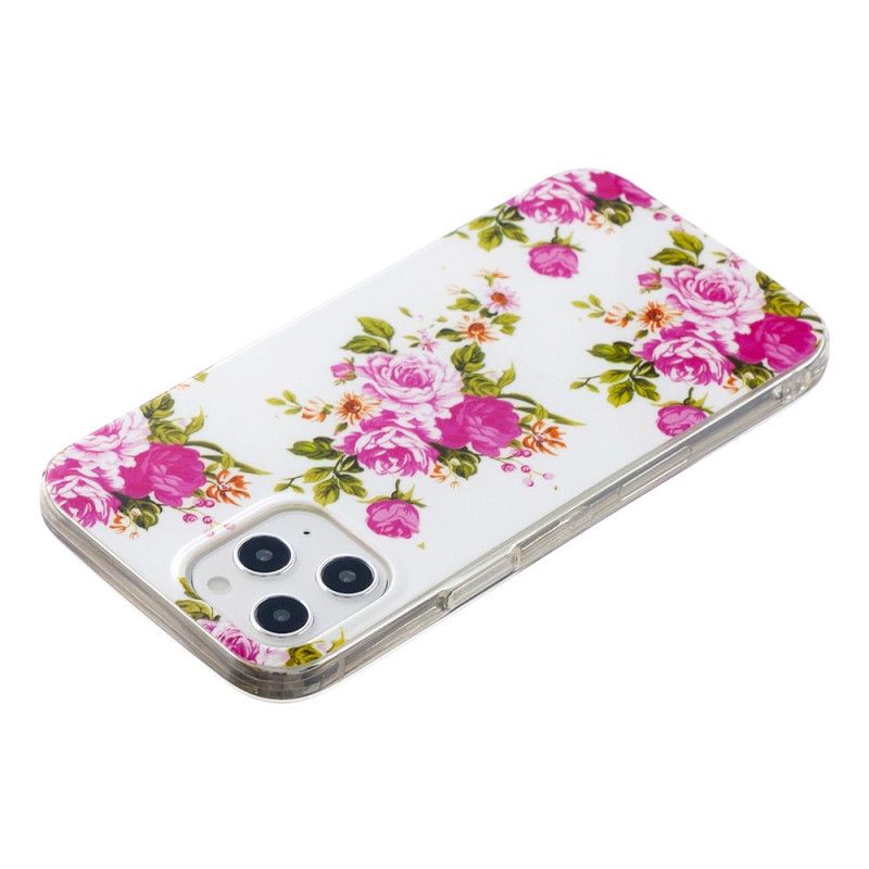 Cover for iPhone 12 Pro Max Fluorescerende Frihedsblomster