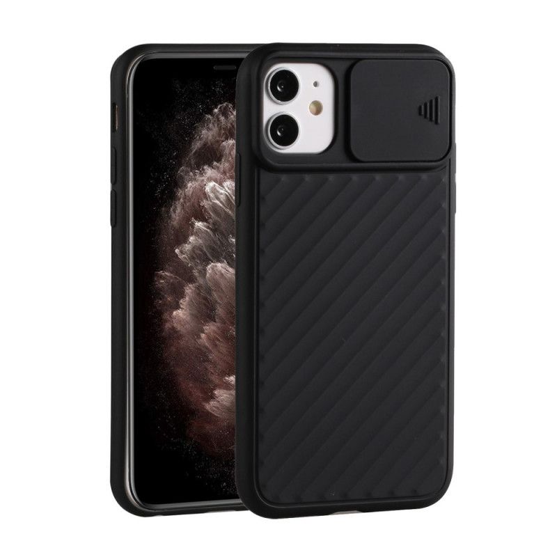 Cover for iPhone 12 Pro Max Sort Aftagelig Silikonebeskyttelseslinse