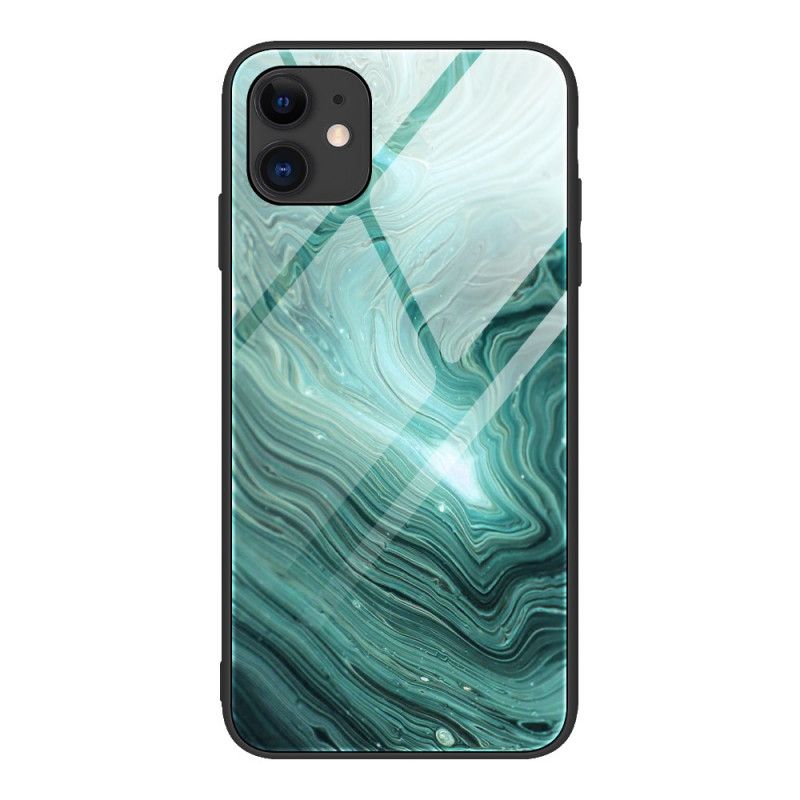 Cover for iPhone 12 Pro Max Sort Farver I Hærdet Glas