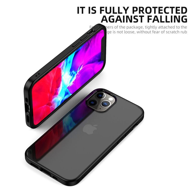 Cover for iPhone 12 Pro Max Sort Gennemsigtig Hybrid Ipaky