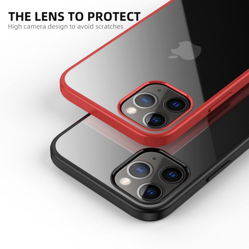 Cover for iPhone 12 Pro Max Sort Gennemsigtig Hybrid Ipaky