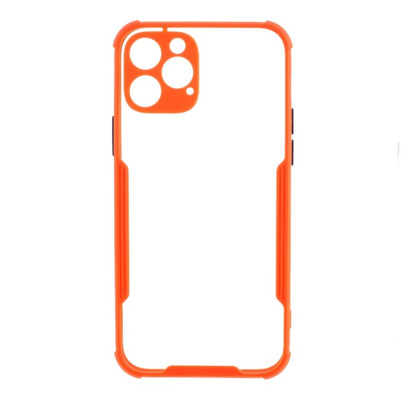 Cover for iPhone 12 Pro Max Sort Hybrid Med Farvede Kanter