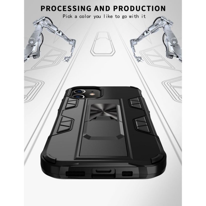 Cover for iPhone 12 Pro Max Sort Ultra Resistent Med Støtte