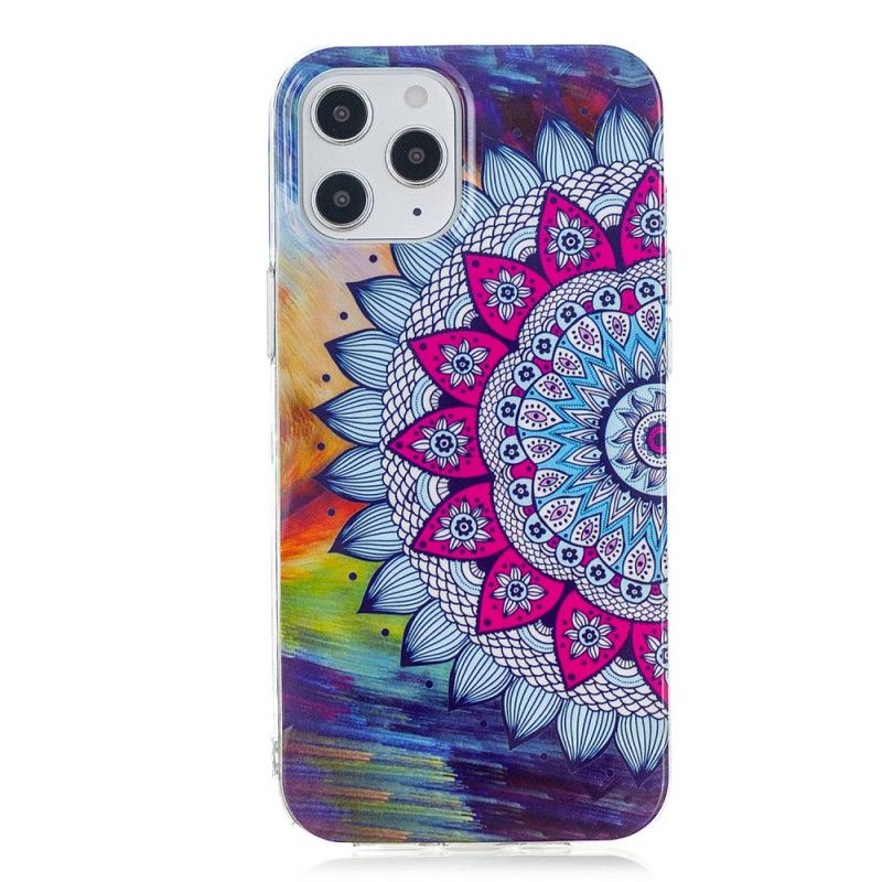 Cover iPhone 12 Pro Max Fluorescerende Mandala