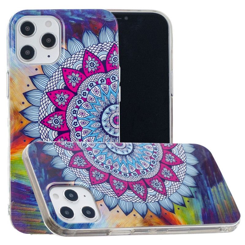 Cover iPhone 12 Pro Max Fluorescerende Mandala