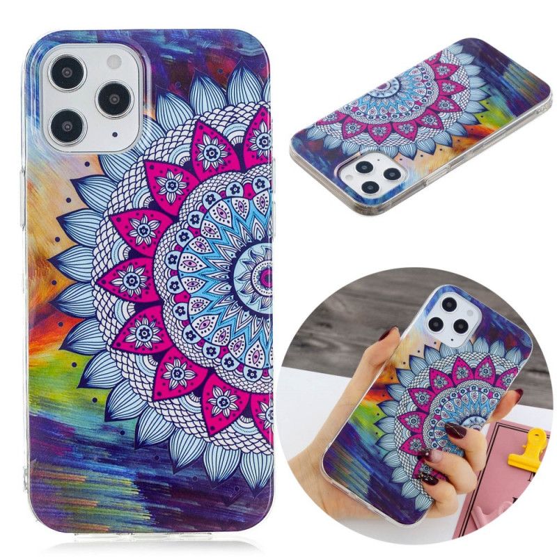 Cover iPhone 12 Pro Max Fluorescerende Mandala