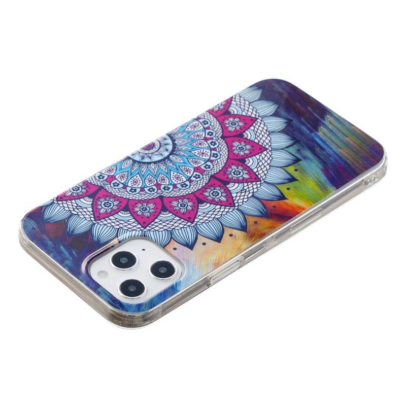 Cover iPhone 12 Pro Max Fluorescerende Mandala