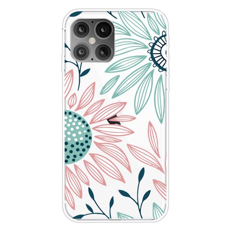 Cover iPhone 12 Pro Max Gennemsigtig En Blomst Original