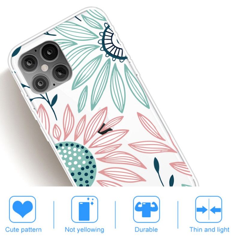 Cover iPhone 12 Pro Max Gennemsigtig En Blomst Original