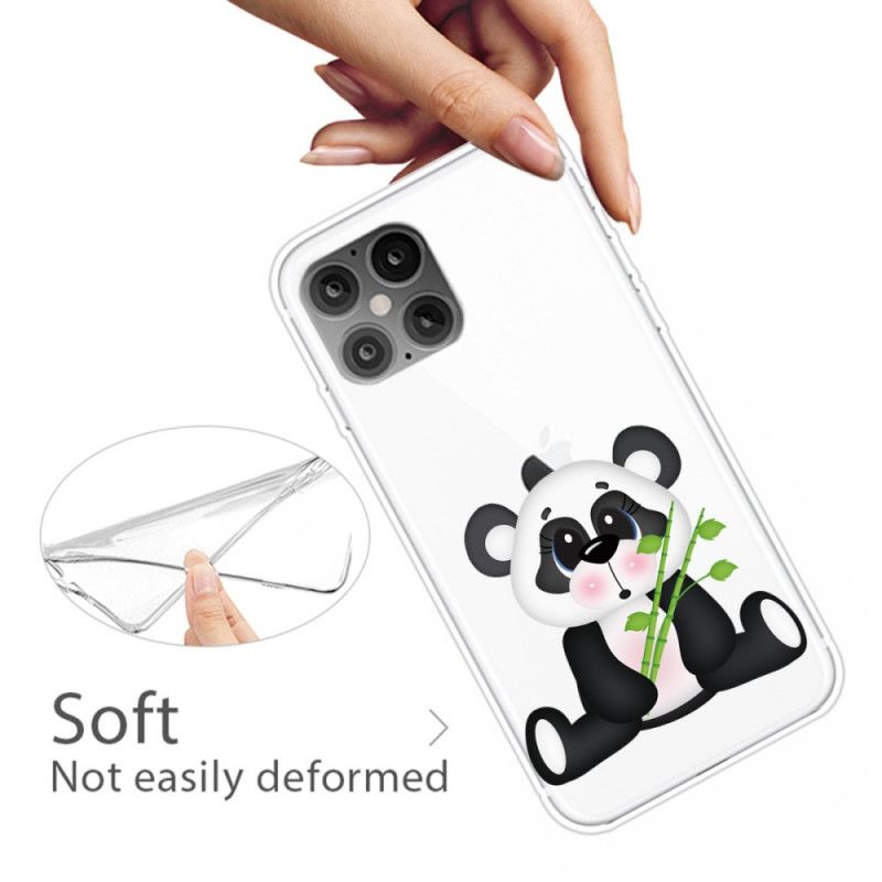 Cover iPhone 12 Pro Max Gennemsigtig Trist Panda Original