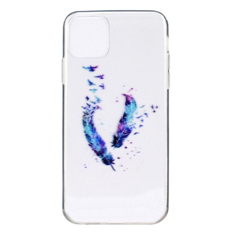 Cover iPhone 12 Pro Max Gennemsigtige Fjer